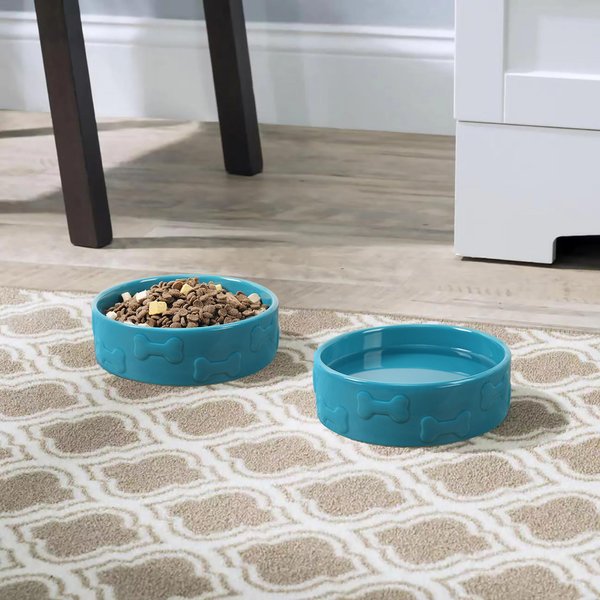 Park Life Designs Monty Ceramic Cat Bowl, 2-cup
