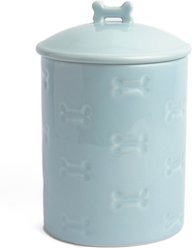 Park Life Designs Manor Ceramic Treat Jar, 46-oz, Blue