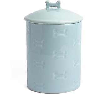 Park Life Designs Manor Ceramic Treat Jar, 46-oz, Blue