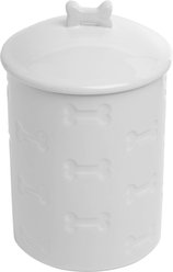 Park Life Designs Manor Ceramic Treat Jar, 46-oz, White