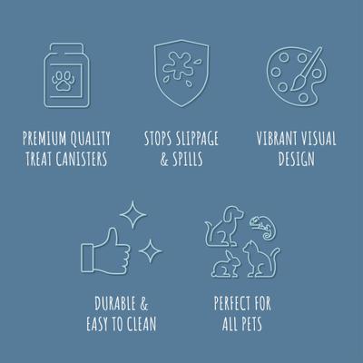 Show full view: Park Life Designs Manor Ceramic Treat Jar, 46-oz, White slide 3 of 5