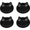 Show in main carousel: Park Life Designs Milo Ceramic Cat Bowls, 0.5-cup, 4 count, Black slide 1 of 5