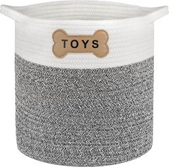 Park Life Designs Naples Cotton Rope Dog & Cat Toy Storage Basket
