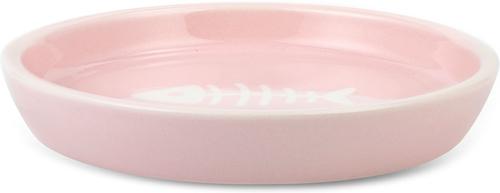 Show full view: Park Life Designs Oscar Classic Round Ceramic Cat Bowl, 1-cup, Pink slide 5 of 8