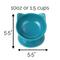 Show in main carousel: Park Life Designs Oscar Tilt Ceramic Cat Bowl, 1-cup, Blue slide 4 of 7