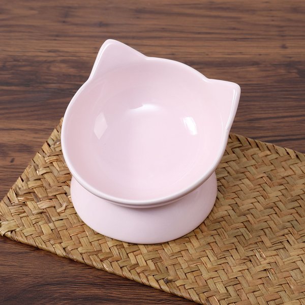Park Life Designs Oscar Tilt Ceramic Cat Bowl, 1-cup