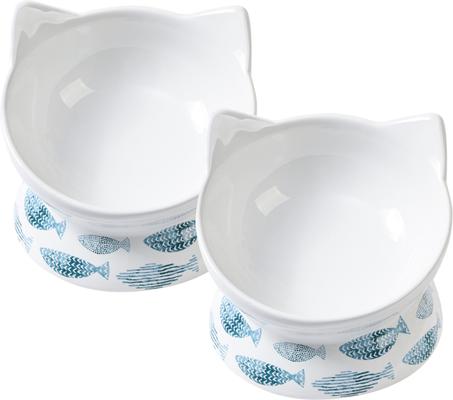 Show full view: Park Life Designs Oscar Tilt Elevated Cat Bowl, Assorted, 1-cup, 2 count slide 1 of 5