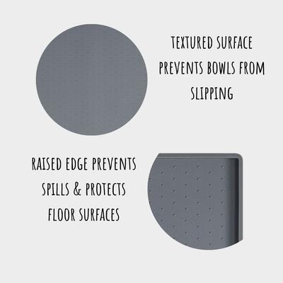 Show full view: Park Life Designs Silicone Dog Food Mat, 11.8 x 18.9-in, Blue slide 5 of 5