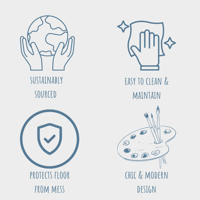 Show full view: Park Life Designs Silicone Dog Food Mat, 11.8 x 18.9-in, Grey slide 4 of 5