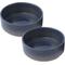 Show in main carousel: Park Life Designs Skandi Ceramic Ribbed Dog Bowls, 2 count, Blue, 4-cup slide 1 of 6
