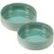 Show in main carousel: Park Life Designs Skandi Ceramic Ribbed Dog Bowls, 2 count, Green, 2-cup slide 1 of 6