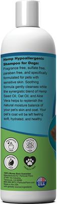 Show full view: Particular Paws Hemp Hypoallergenic Oat & Aloe Dog Shampoo, 16-oz bottle slide 4 of 4