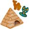 Show in main carousel: Patchwork Pet Squeaky Egyptian Pyramid Dog Toy, 8-in slide 1 of 1