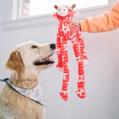 Show full view: Patchwork Pet Squeaky Gigi Giraffe Dog Toy, 24-in slide 3 of 6
