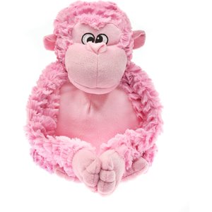 Patchwork Pet Squeaky Pastel Gorilla Dog Toy, 15-in