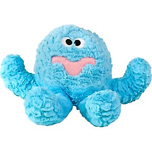 Patchwork Pet Squeaky Pastel Octopus Dog Toy, 15-in