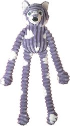 Patchwork Pet Squeaky Winter Wolf Dog Toy, 24-in