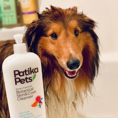 Show full view: Patika Pets Smart Formula Botanical Skin & Coat Cleanser Dog Shampoo, 16.5-fl oz bottle slide 3 of 10