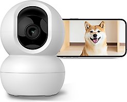 PATPET 2.4G WIFI Auto Focus Night Vision Camera, 3MP HD Monitor, White