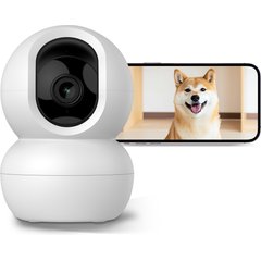 PATPET 2.4G WIFI Auto Focus Night Vision Camera, 3MP HD Monitor, White