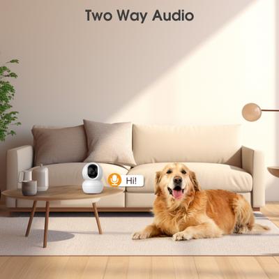 Show full view: PATPET 2.4G WIFI Auto Focus Night Vision Camera, 3MP HD Monitor, White slide 3 of 6