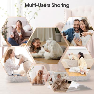 Show full view: PATPET 2.4G WIFI Auto Focus Night Vision Camera, 3MP HD Monitor, White slide 5 of 6