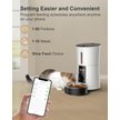Show in main carousel: PATPET 2.4G WiFi Timed with 10S Voice Recorder & Desiccant Bag Automatic Dog & Cat Feeder, 4-L, White slide 3 of 8