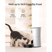 Show in main carousel: PATPET 2.4G WiFi Timed with 10S Voice Recorder & Desiccant Bag Automatic Dog & Cat Feeder, 4-L, White slide 5 of 8