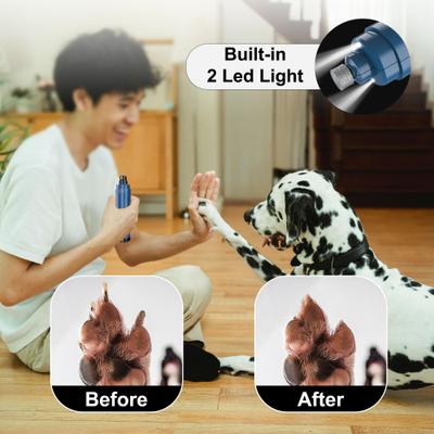 Show full view: PATPET 2 LED Quiet Medium & Large Dog & Cat Nail Grinder, Blue slide 4 of 10