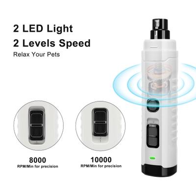 Show full view: PATPET 2 LED Quiet Medium & Large Dog & Cat Nail Grinder slide 2 of 9