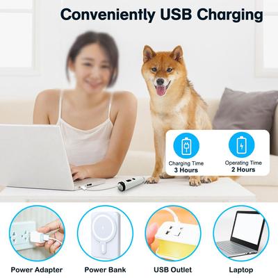 Show full view: PATPET 2 LED Quiet Medium & Large Dog & Cat Nail Grinder slide 8 of 9