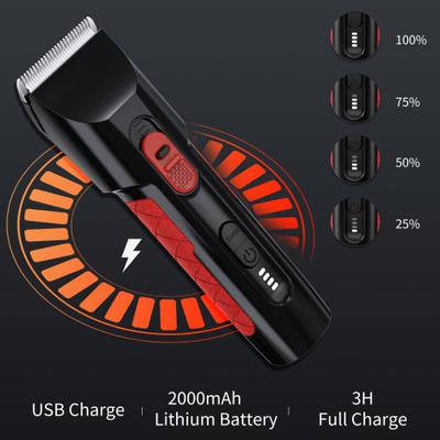 Show full view: PATPET 2-Speed Cordless Dog & Cat Hair Grooming Clipper Kit, Black slide 6 of 8