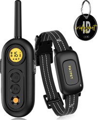 PATPET 2000-ft Waterproof & Adjustable Dog Training Collar, 9.8-25-in, Black