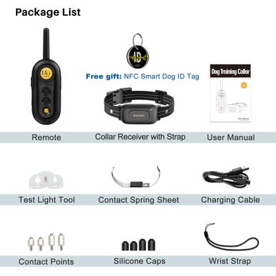 Show full view: PATPET 2000-ft Waterproof & Adjustable Dog Training Collar, 9.8-25-in, Black slide 9 of 11