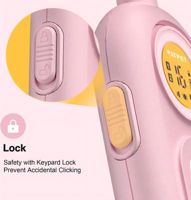 Show full view: PATPET 2000-ft Waterproof & Adjustable Dog Training Collar, 9.8-25-in, Pink slide 5 of 11