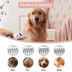 PATPET 3-Speed Cordless Dog & Cat Hair Grooming Clipper Kit, Rose Gold slide 2 of 9