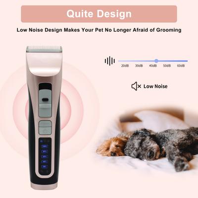 Show full view: PATPET 3-Speed Cordless Dog & Cat Hair Grooming Clipper Kit, Rose Gold slide 3 of 11