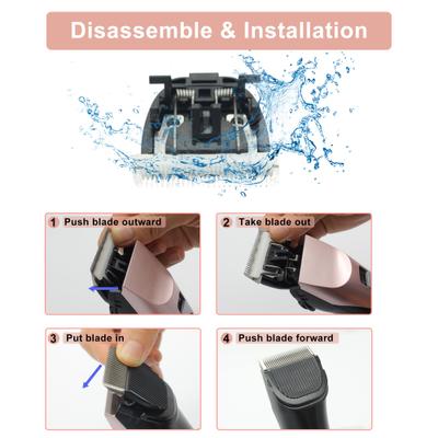 Show full view: PATPET 3-Speed Cordless Dog & Cat Hair Grooming Clipper Kit, Rose Gold slide 8 of 11