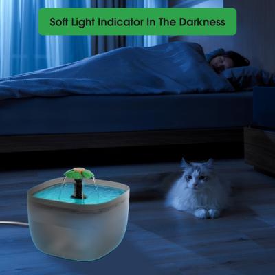 Show full view: PATPET 360 Degree Flower Stream Quiet with Quadruple Action Filter Dog & Cat Water Fountain, 2-L, Black slide 6 of 8