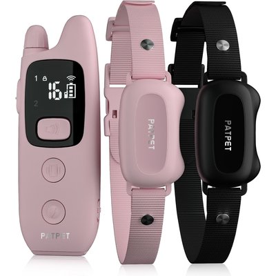 PATPET PATPET P682 Lightweight 1000-ft Remote Dog Training Collar, Pink, Small