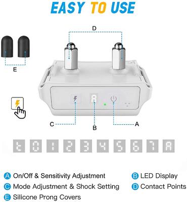 Show full view: PATPET A01 Anti-Bark Training Dog Collar, Grey slide 3 of 11
