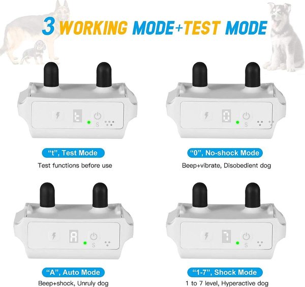 Show full view: PATPET A01 Anti-Bark Training Dog Collar, Grey slide 4 of 11