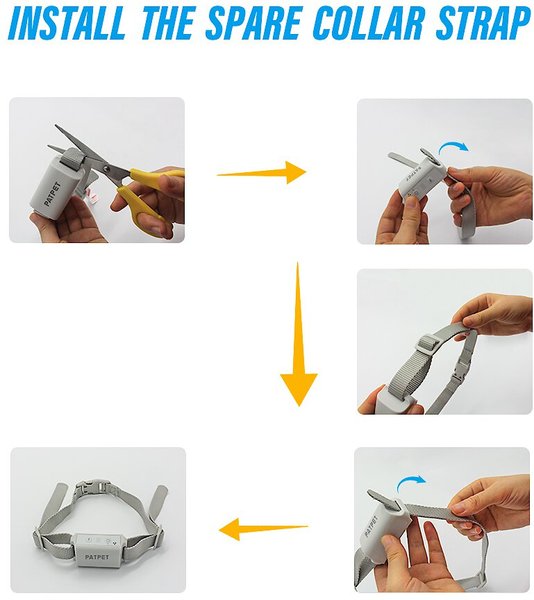 Show full view: PATPET A01 Anti-Bark Training Dog Collar, Grey slide 9 of 11