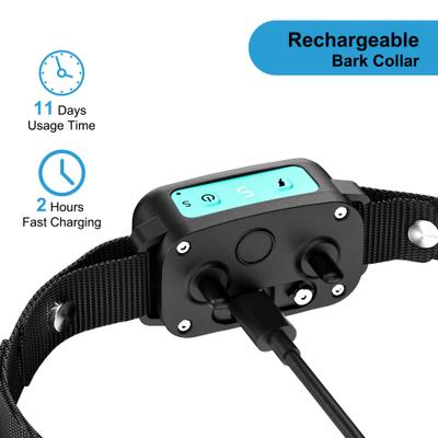 Show full view: PATPET A12 Waterproof Electronic Smart Shock Training Dog Collar, Black slide 7 of 9