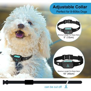 PATPET A12 Waterproof Electronic Smart Shock Training Dog Collar, Black