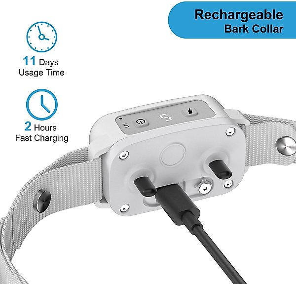 Show full view: PATPET A12 Waterproof Electronic Smart Shock Training Dog Collar, Gray slide 7 of 9