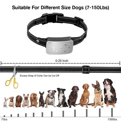 Show full view: PATPET BC01 Automatic & Manual Adult Dog Bark Training Collar, Small, Black slide 6 of 8