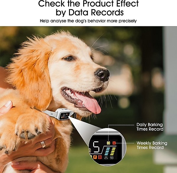Show full view: PATPET BC02 AI 5 Adjustable Sensitivity Anti Bark Control Training Dog Collar slide 3 of 10