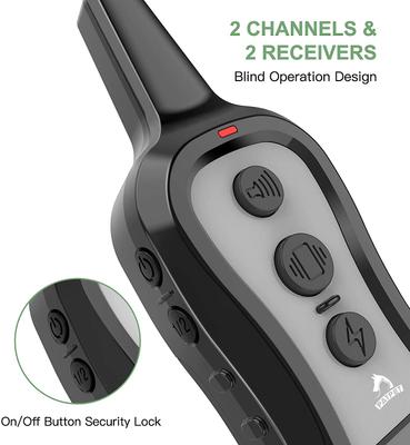 Show full view: PATPET P301 1000ft Remote Dog Bark Control & Training Shock Collar, 2 count slide 5 of 10