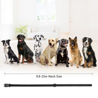 Show full view: PATPET P320B NFC ID Pet Tag & 1000-ft Remote Dog Training Collar, Black, 2 count slide 8 of 10